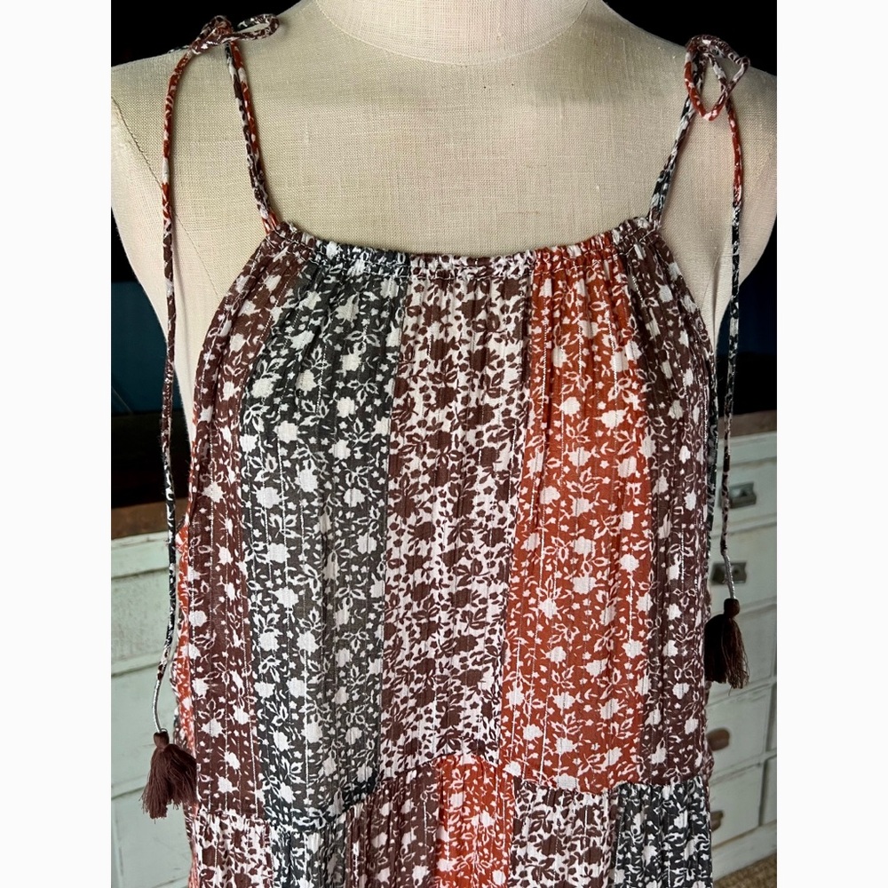 Anthropologie Shirred Beach Maxi Dress 1X - Picture 3 of 8